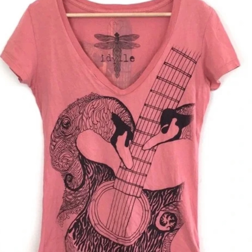 Idylle cotton top short sleeves guitar 🎸 swans L